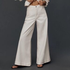 NWT Pilcro Olli Regenerative Cotton High-Rise Wide-Leg Flare Jeans size 25 Tall